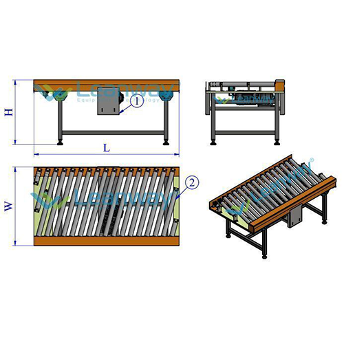 Băng tải chéo roller