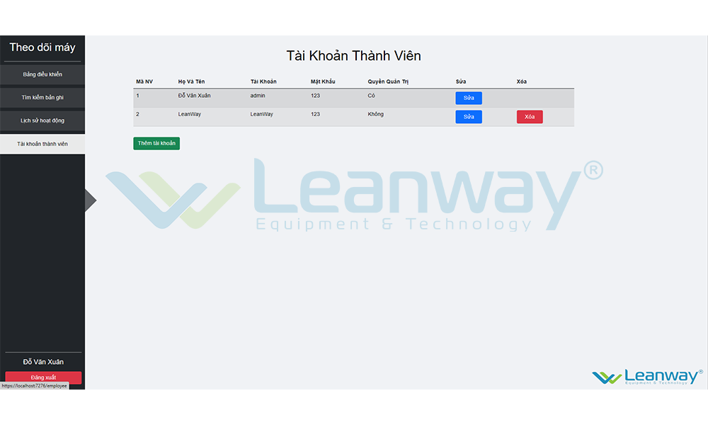 Quản lý tài khoản